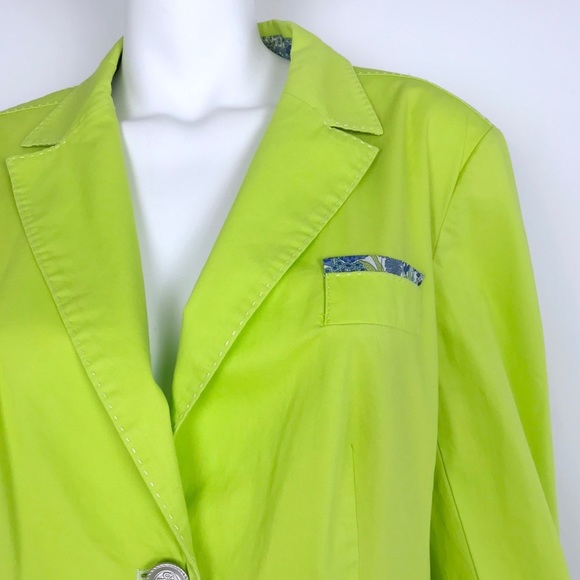 {Marc Aurel} Green Unique Nautical & Floral Jacket - Picture 2 of 8